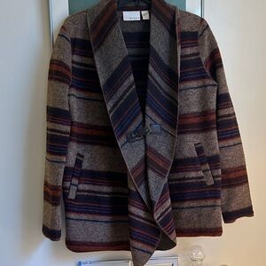 Kenar Multicolor Striped Wool Cardigan
